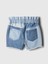Kız Bebek Mavi Mom Ruffle Denim Şort 2