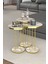 Orta Sehpa ve Zigon Sehpa Terra Set Gold Efes 2