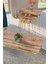 Zigon Sehpa Kr ve Orta Sehpa Kr Set Gold Ceviz Tel 1108 1
