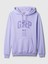 Erkek Lila Gap Logo Fransız Havlu Kumaş Sweatshirt 2