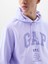 Erkek Lila Gap Logo Fransız Havlu Kumaş Sweatshirt 3