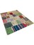 Çok Renkli Doğal Dokuma Patchwork Halı 3