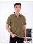 Fitilli Yarım Fermuarlı Polo Yaka Tshirt 5