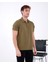 Fitilli Yarım Fermuarlı Polo Yaka Tshirt 2