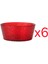 Magnalia Kırmızı Kase 6'lı 16 cm 1