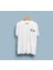 Oversize Beyaz Kaplan Cep Tasarım Unisex T-Shirt 2