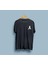 Oversize Saygı Duruşu Siyah Kurdela Tasarım Unisex T-Shirt 2