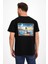 Erkek Yapay Zeka Tasarım Sırt Aplike Özel Baskılı %100 Pamuklu Penye Regular Fit T-Shirt (Kızkulesi) 3