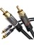 - 1,5m - Cinch Kablo, 2 Cinch-2 Cinch, Stereo Ses Kablosu (Koaksiyel, Rca Fiş/fiş, Analog Veya Dijital, Derin Bas Hoparlör/amplifikatör/hifi ve Ev Sineması/blu-Ray/alıcı Için, Siyah) 1