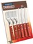 21199/711 Biftek Sofra Takımı-Set, 12 Parça Kırmızı Griffen 2-Kat Perçinlenmiştir 6 x Biftek Bıçağı 5 Inç, 6 x Steakgabel 1
