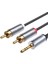 3.5mm Aux To 2 Rca Hi-Fi Ses Kablosu 10 Metre 1