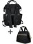 UltraNova Siyah Anne Bebek Bakım Çantası ve Isı Yalıtımlı Beach Bag Termos Çanta Takımı 4