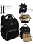 UltraNova Siyah Anne Bebek Bakım Çantası ve Isı Yalıtımlı Beach Bag Termos Çanta Takımı 5