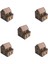 UltraNova Boyanabilir Ahşap 3D Puzzle, Asmalı Konak, 15x15x13,5 cm, 5 adet, kahverengi 1
