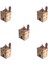 UltraNova 5'li Ahşap 3D Puzzle Camii, Boyanabilir, Hobi ve Eğlence, 20,5x12x11cm, Kahverengi 1