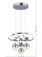 UltraNova 3 Renk Kristal Taşlı Led Avize, Ahşap Materyal, 53x110 cm, 4 Ampüllü 2
