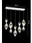 UltraNova Modern 5'li Ledli Metal Avize, Kumandalı, 3 Renk Seçeneği 3
