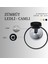 UltraNova Modern Hol ve Çocuk Odası LED Avize, Siyah Füme, Alüminyum, 2 Başlık 3
