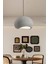 UltraNova Modern gri metal sarkıt avize, 40x80 cm, oturma odası ve salon kullanımı 1