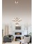UltraNova 3 Renk Gold Led Kristal Taşlı Ahşap Avize, 30x100 cm, şık ve modern tasarım 1