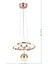 UltraNova 3 Renk Gold Led Kristal Taşlı Ahşap Avize, 30x100 cm, şık ve modern tasarım 3
