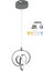 UltraNova Füme Sarkıt Led Avize, Modern, 3 Başlık, 25x70, Alüminyum, Beyaz Işık 2