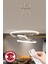 UltraNova 3 Renk Kumandalı Krom Dimmerli Led Avize, Alüminyum, 20x40 cm, 1 Ampüllü 1