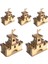 UltraNova Boyanabilir Ahşap Kale 5'li Set, Hobi ve Eğlence, 17,5x9,5x17cm, Kahverengi 1