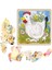 UltraNova Ahşap Tavuk Puzzle Yapboz, Eğitici ve Renkli Parça Sayısı: 1, Yaş: 3+ 2