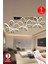 UltraNova Üçlü Renkli Kumandalı Led Avize, Alüminyum, 60x60, Modern Salon ve Oturma Odası Dekoru 5