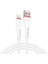 AS-X306 Ipad/iphone Lightning Beyaz Data + 2.4 A Hızlı Şarj Kablosu 1 Metre 2