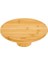 Bambu Yuvarlak Pasta ve Börek Sunumluk Standı -24 x 9,5 cm Doğal ve Şık Servis Tablası 2