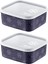 2'li Set No Frost Saklama Kabı Lacivert 700 ml 1