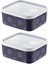 2'li Set No Frost Saklama Kabı Lacivert 700 ml 2