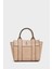 Kadın Mini Tote Çanta El ve Omuz Kullanımına Uygun Modern Gold Tokalı Tasarım 3