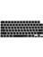 Rusça Klavye Koruyucu Macbook Air-Pro M1-M2-M3 (Touchıd'li) A2681 A3113 A2941 A3114 A2442 A2779 A2992 A2918 A2485 A2780 A2991 Us Enter ile Uyumlu Siyah 1