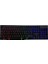 KB-188 Borealis Siyah USB Gökkuşağı Aydınlatmalı Q Gaming Oyuncu Klavyesi 1