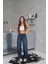 Arkadan Tokalı Jeans Pantolon 5