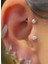 Cerrahi Çelik, 6 mm 8 mm 10 Mm Bar , 3 Adet Septum Şambala Labret Piercing Küpe Set, Kaş, Dudak, Burun, Kulak Kullanımına Uygundr 2