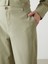 Yeni Sezon Standart Fit Duz Keten Karisimli Kadin Pantolon - S5I073Z8 3