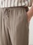 Yeni Sezon Standart Kalip Keten Karisimli Erkek Pantolon - S57886Z8 3