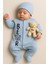 Unisex Bebek Tulum Bear Desenli Sevimli Tulum + Oyuncak Ayıcık Detaylı 3/6/9 Ay 1