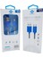 Micro 3.1A Mavi Yaylı USB Şarj Kablosu Arbaks ARB039 1