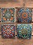 Doğaltaş Bardak Altlığı - 4'lü Set 10 x 10 cm 1