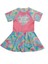 5228 Kız Çocuk Siera Kısa Kol Elbise Mayo 1