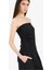 Yeni Sezon Slim Fit Dar Kesim Straplez Siyah Bluz 1