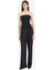 Yeni Sezon Slim Fit Dar Kesim Straplez Siyah Bluz 2