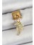 316L Çelik Sallantılı Zirkon Taşlı Palmiye Ağacı Model Gold Renk Nomination Charm 1