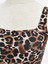 Yeni Sezon Leopar Desenli Cikarilabilir Pedli Kadin Mayo - S5GO32Z8 3