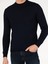 Erkek Lacivert Regular Fit Çeyrek Balıkçı Yaka Basic Triko Kazak 50257271-VR033 6